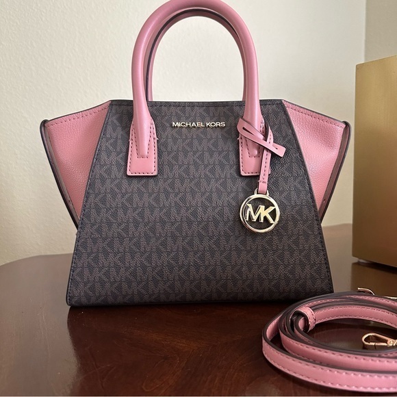 New Michael  Kors Avril small satchel bag - Picture 1 of 14
